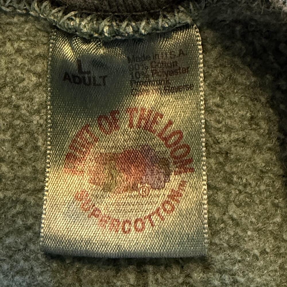 Vintage Fruit Of The Loom Ocean City Sweatshirt Mens Large Gray Embroidered USA - Picture 7 of 9